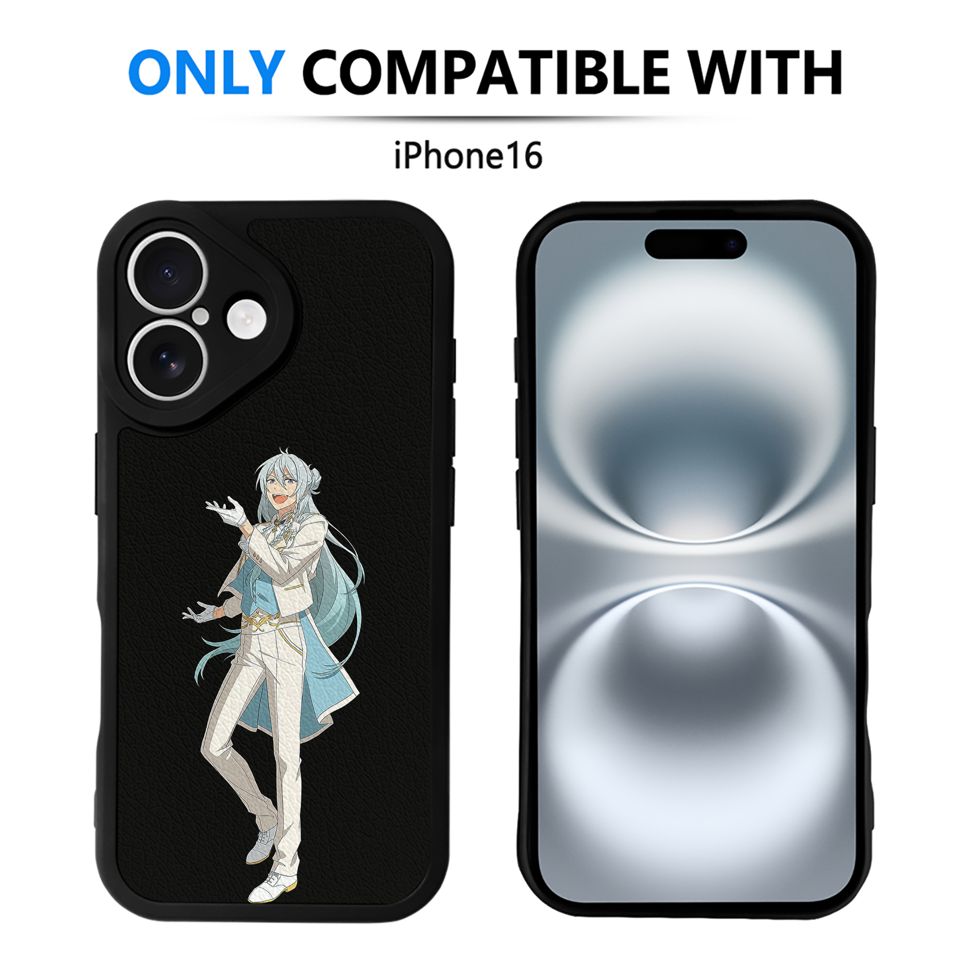 （画像用） あんさんぶるスターズ! Ensemble Stars 【iPhone 16シリーズ対応】シリコンスマホケース（レザー調） 材質：シリコン